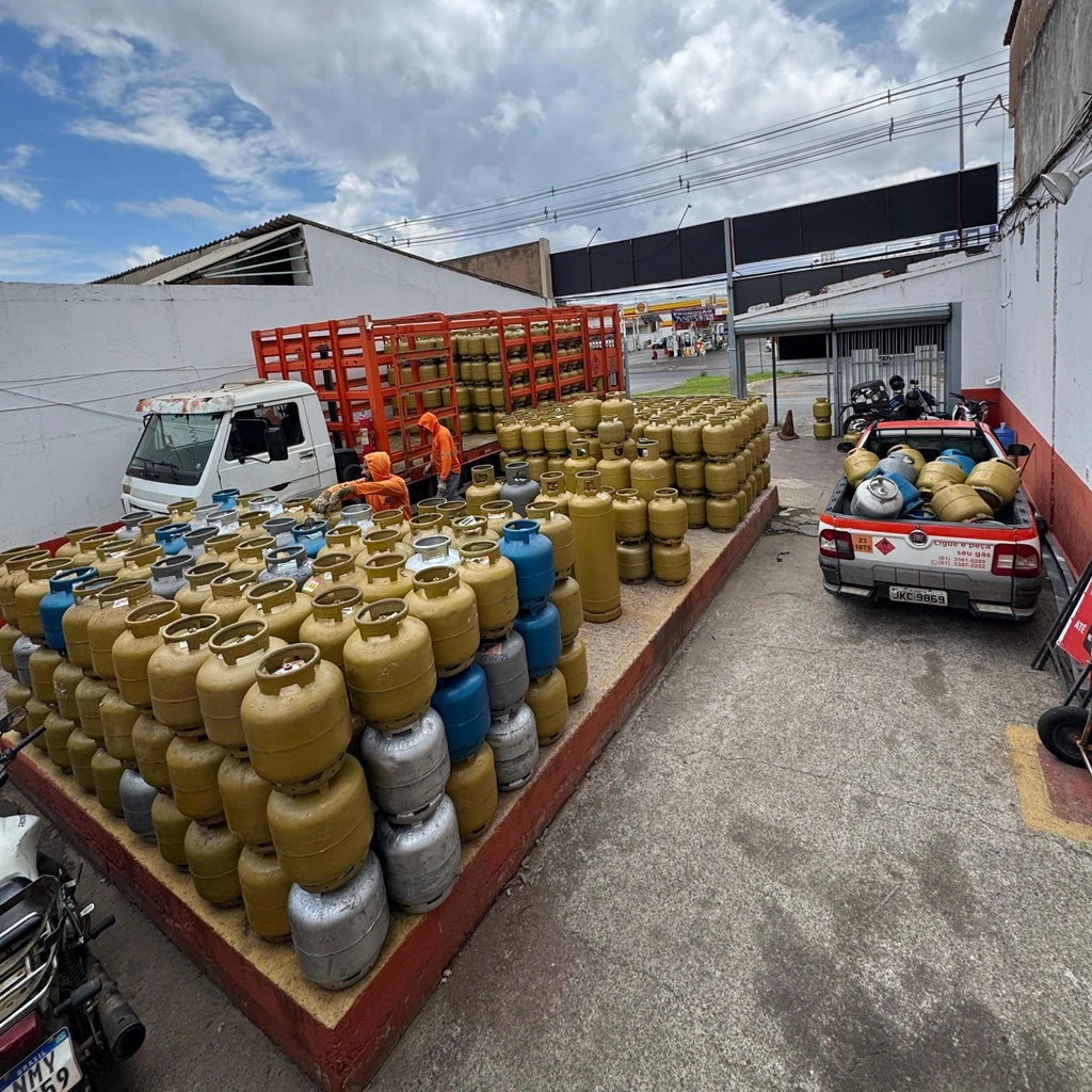 Entrega de gás da Júnior Gás DF - LS Gás em Brasília